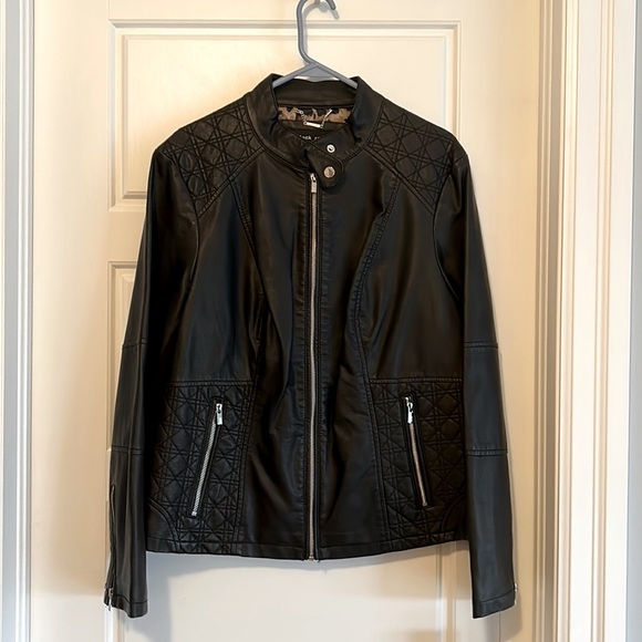 Black Rivet Jackets & Blazers - NWT Black Rivet Faux Leather Jacket Size 1X